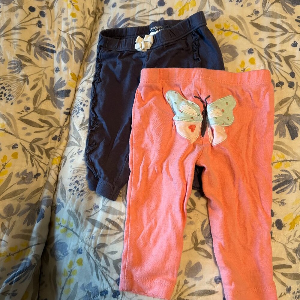 0-3mo Baby Pants Bundle (14 total included in bundle)